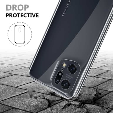 Oppo FIND X5 PRO Deksel 360 Case Cover (gjennomsiktig)