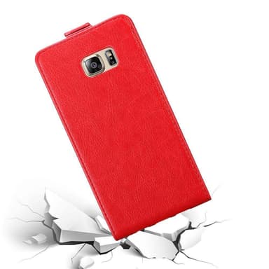 Samsung Galaxy S6 EDGE PLUS deksel flip cover (rød)