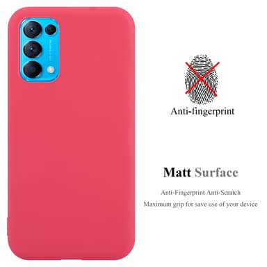 Deksel Oppo FIND X3 LITE Silikon cover (rød)