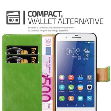 Honor 6 PLUS lommebokdeksel etui (grønn)