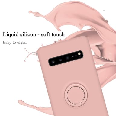 Deksel Samsung Galaxy S10 5G Ring Case (rosa)