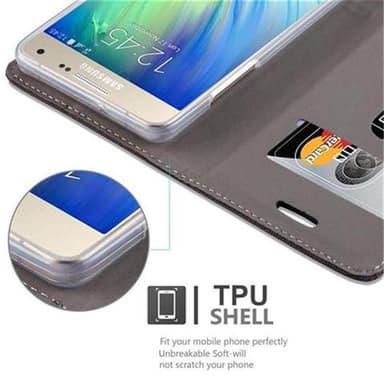 Samsung Galaxy A5 2015 lommebokdeksel etui (grå)