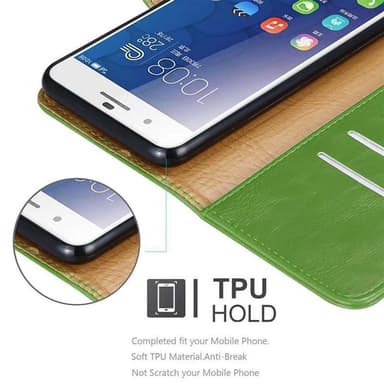 Honor 6 PLUS lommebokdeksel etui (grønn)
