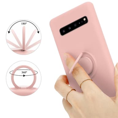 Deksel Samsung Galaxy S10 5G Ring Case (rosa)