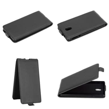Nokia 3 2017 Deksel Flip Case (svart)