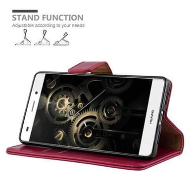 Huawei P8 LITE 2015 lommebokdeksel etui (rød)