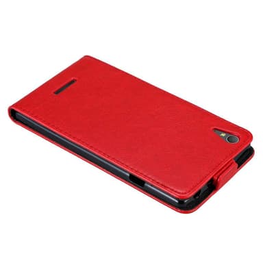 Sony Xperia T3 deksel flip cover (rød)
