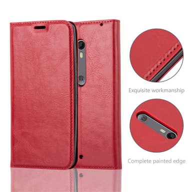 Motorola MOTO X STYLE lommebokdeksel case (rød)