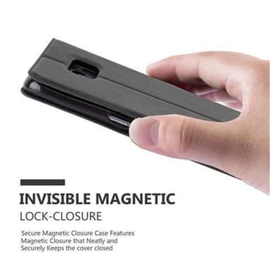 Samsung Galaxy S7 EDGE lommebokdeksel cover (svart)