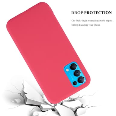 Deksel Oppo FIND X3 LITE Silikon cover (rød)