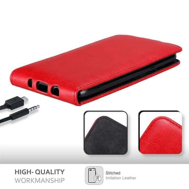 Samsung Galaxy J5 2015 deksel flip cover (rød)