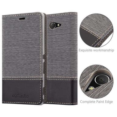 Sony Xperia M2 / M2 AQUA lommebokdeksel etui (grå)
