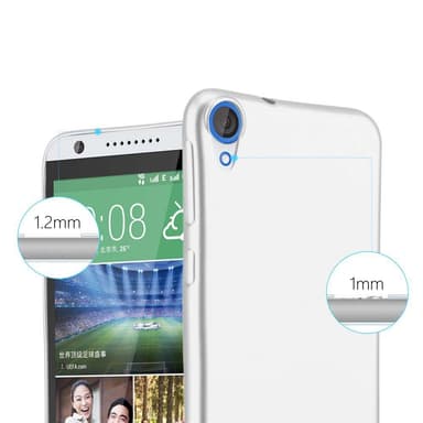 Deksel HTC Desire 820 Case Cover (sølv)