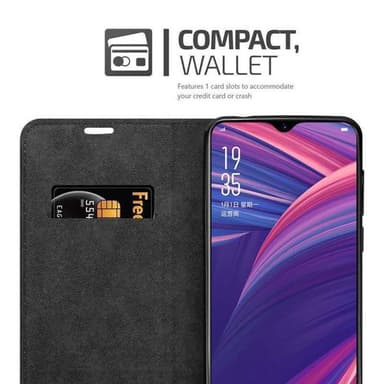 Oppo R17 PRO lommebokdeksel case (svart)
