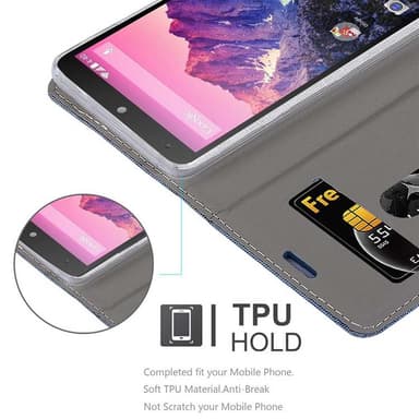 LG Google NEXUS 5 lommebokdeksel etui (blå)