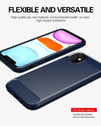 Deksel iPhone 11 ultra slim (blå)