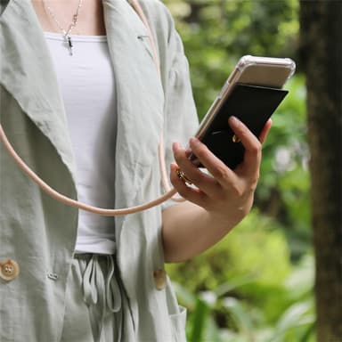 iPhone 11 PRO Deksel med Halskjede (rosa)