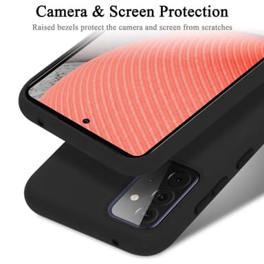 Samsung Galaxy A72 4G / 5G silikondeksel case (svart)