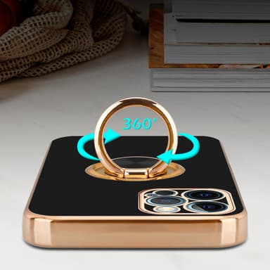 iPhone 12 PRO silikondeksel case (svart)