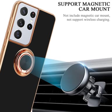Samsung Galaxy S21 ULTRA silikondeksel case (svart)