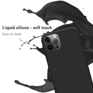 iPhone 13 MINI silikondeksel case (svart)