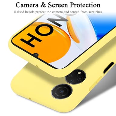 Honor X7 silikondeksel case (gul)