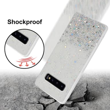 Samsung Galaxy S10 4G Silikondeksel Glitter