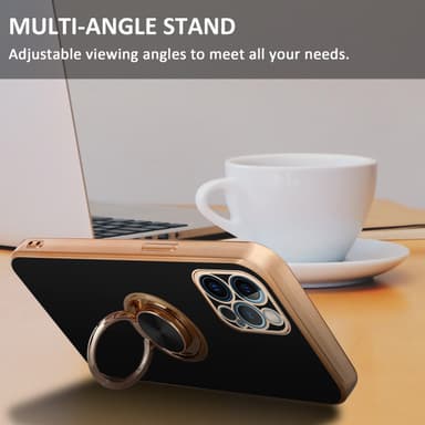 iPhone 12 PRO silikondeksel case (svart)