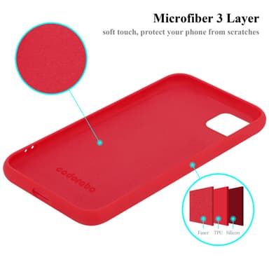 Samsung Galaxy A22 5G silikondeksel case (rød)