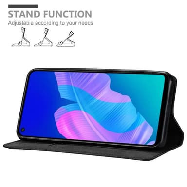 Huawei P40 LITE E lommebokdeksel case (svart)