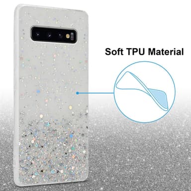 Samsung Galaxy S10 4G Silikondeksel Glitter