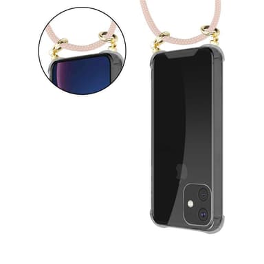 iPhone 11 PRO Deksel med Halskjede (rosa)