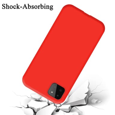 Samsung Galaxy A22 5G silikondeksel case (rød)