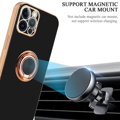 iPhone 12 PRO silikondeksel case (svart)