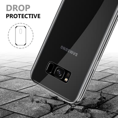 Samsung Galaxy S8 Deksel 360 Case Cover (gjennomsiktig)