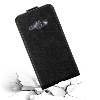 Samsung Galaxy J1 2016 deksel flip cover (svart)