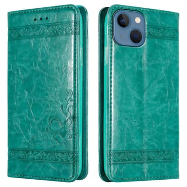 iPhone 13 lommebokdeksel etui (turkis)