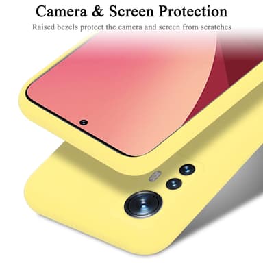 Xiaomi 12 / 12X silikondeksel case (gul)