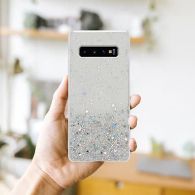 Samsung Galaxy S10 4G Silikondeksel Glitter
