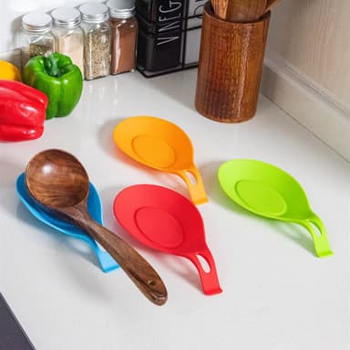 4x Silikonholder Kjøkkenutstyr Holder Rack skjeer