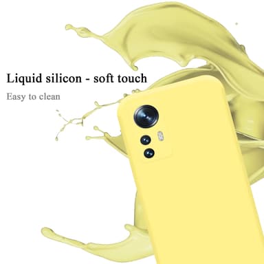 Xiaomi 12 / 12X silikondeksel case (gul)