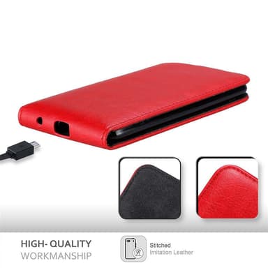 LG K4 2017 deksel flip cover (rød)