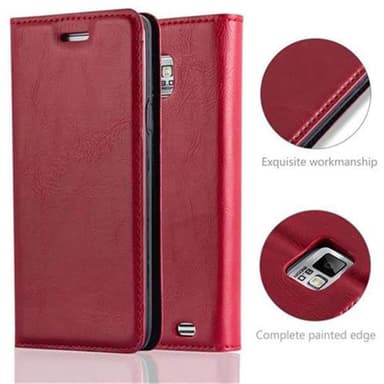 Samsung Galaxy S2 / S2 PLUS lommebokdeksel case (rød)