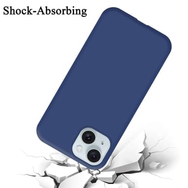 iPhone 15 silikondeksel case (Blå)
