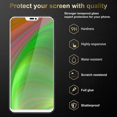 Vivo V9 Skjermbeskytter Skärmskydd (hvit)