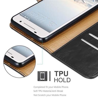 HTC ONE A9 lommebokdeksel etui (svart)