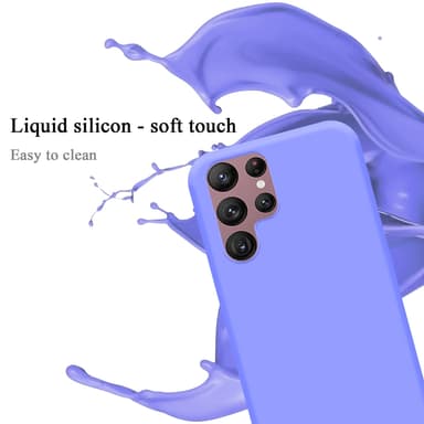 Samsung Galaxy S22 ULTRA silikondeksel case (lilla)