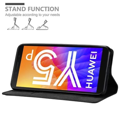 Honor 9S / Huawei Y5P lommebokdeksel case (svart)