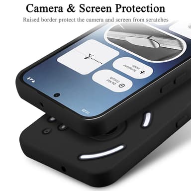 Nothing Phone 2a silikondeksel case (svart)