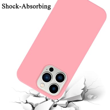 iPhone 14 PRO silikondeksel case (rosa)